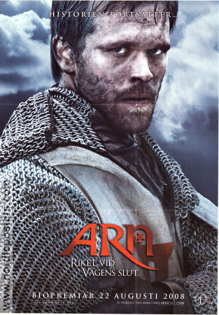 Arn The Kingdom at the End of the Road 2008 movie poster Joakim Nätterqvist Sofia Helin Bill Skarsgård Peter Flinth
