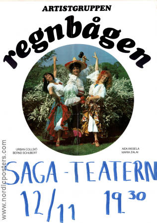 Artistgruppen Regnbågen 1980 poster Urban Collsiö Maria Zalai