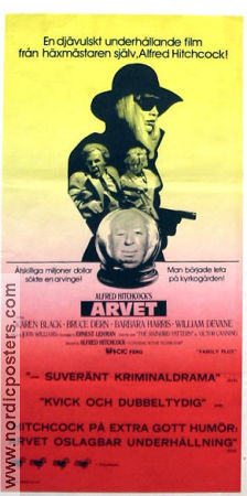 Arvet 1976 poster Karen Black Bruce Dern Barbara Harris Alfred Hitchcock Glasögon