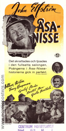 Åsa-Nisse 1949 movie poster John Elfström Arthur Rolén Emy Hagman Bertil Boo Ragnar Frisk Cult movies
