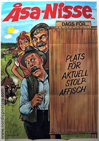 Åsa-Nisse 1977 movie poster John Elfström Artur Rolén Find more: Åsa-Nisse Find more: Festival