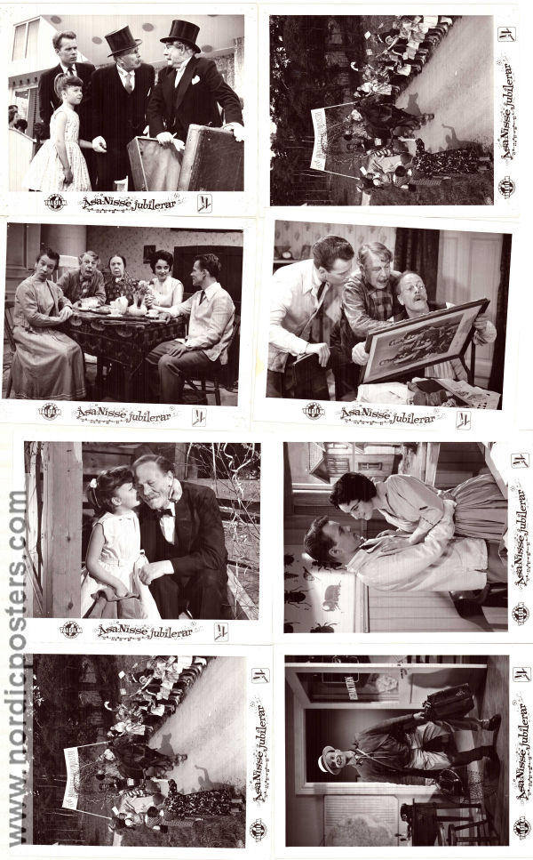 Åsa-Nisse jubilerar 1959 lobby card set John Elfström Artur Rolén Sven Tumba Find more: Åsa-Nisse