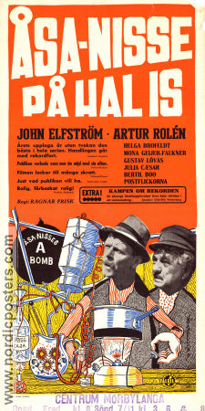 Åsa-Nisse på hal is 1954 movie poster John Elfström Artur Rolén Helga Brofeldt Ragnar Frisk Find more: Åsa-Nisse