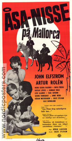 Åsa-Nisse på Mallorca 1962 movie poster John Elfström Artur Rolén Lissi Alandh Mona Geijer-Falkner Börje Larsson Travel