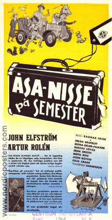 Åsa-Nisse på semester 1953 poster John Elfström Artur Rolén Helga Brofeldt Ragnar Frisk