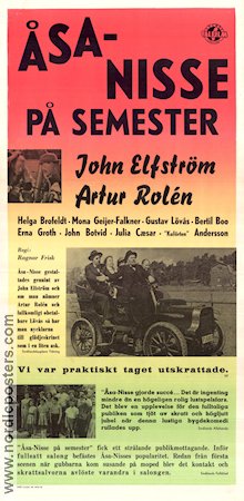 Åsa-Nisse på semester 1953 movie poster John Elfström Artur Rolén Helga Brofeldt Ragnar Frisk