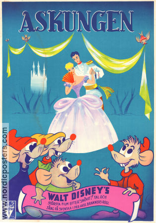 Cinderella 1950 movie poster Ilene Woods Clyde Geronimi Animation