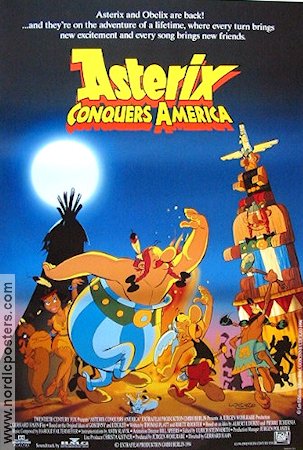 Asterix Conquers America 1995 movie poster Roger Carel Gerhard Hahn Find more: Asterix Animation From comics