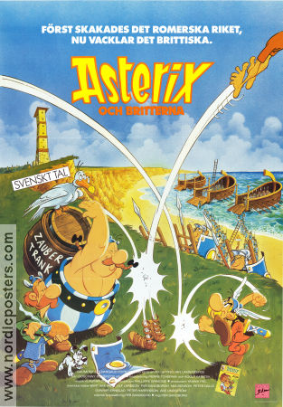 Asterix chez les Bretons 1986 poster Roger Carel Pino Van Lamsweerde