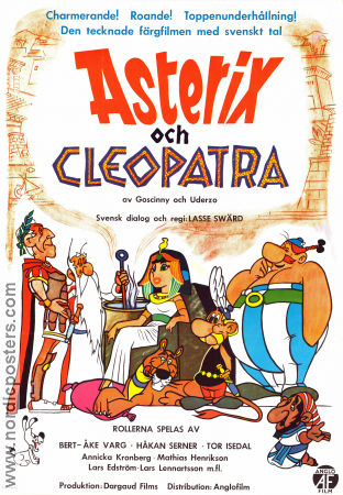 Astérix et Cléopatre 1968 movie poster Roger Carel René Goscinny Find more: Asterix Animation