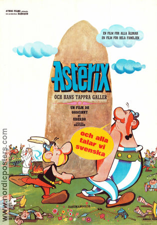 Asterix och hans tappra Galler 1967 poster Roger Carel Ray Goossens Hitta mer: Asterix Text: Goscinny-Uderzo Från serier Animerat