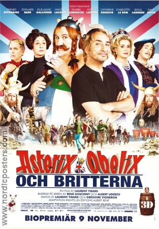 Astérix & Obélix: Au service de sa Majesté 2012 movie poster Gérard Depardieu Dany Boon Edouard Baer Laurent Tirard Find more: Asterix