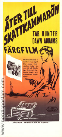 Åter till skattkammarön 1954 poster Tab Hunter Dawn Addams Porter Hall Ewald André Dupont