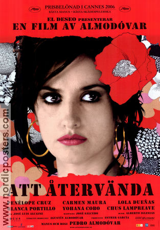 Att återvända 2006 poster Penelope Cruz Carmen Maura Lola Duenas Pedro Almodovar Spanien