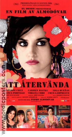 Att återvända 2006 poster Penelope Cruz Carmen Maura Lola Duenas Pedro Almodovar Spanien