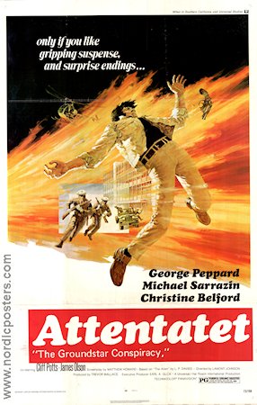 Attentatet 1972 poster George Peppard Michael Sarrazin Christine Belford Lamont Johnson