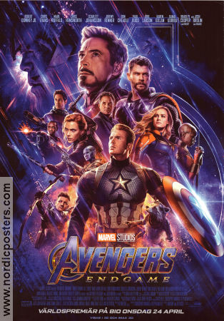 Avengers Endgame 2019 poster Robert Downey Jr Chris Evans Mark Ruffalo Anthony Russo Hitta mer: Marvel