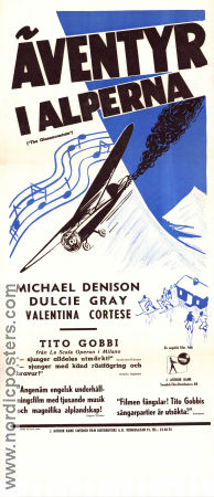 Äventyr i alperna 1949 poster Dulcie Gray Michael Denison Valentina Cortese Tito Gobbi Henry Cass