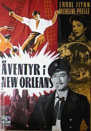 The Adventures of Captain Fabian 1951 movie poster Errol Flynn Micheline Presle