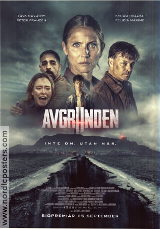The Abyss 2023 movie poster Tuva Novotny Peter Franzén Kardo Razzazi Richard Holm