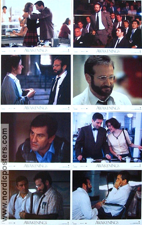 Awakenings 1990 lobby card set Robert De Niro Robin Williams