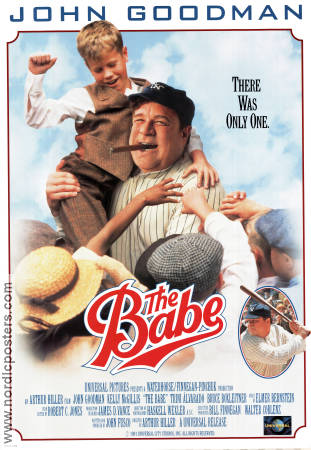 The Babe 1992 movie poster John Goodman Kelly McGillis Trini Alvarado Arthur Hiller Sports Kids