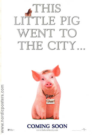 Babe: Pig in the City 1998 poster Magda Szubanski Mickey Rooney George Miller