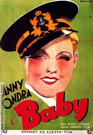 Baby 1933 movie poster Anny Ondra Eric Rohman art