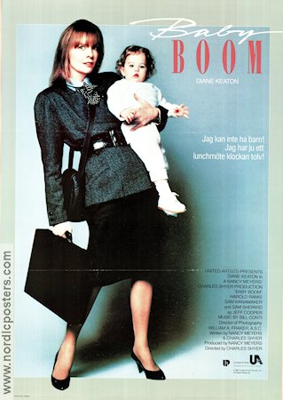 Baby Boom 1987 movie poster Diane Keaton Sam Shepard Harold Ramis Charles Shyer Kids