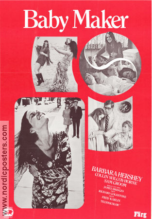 The Baby Maker 1970 movie poster Barbara Hershey Collin Wilcox Paxton Sam Groom James Bridges