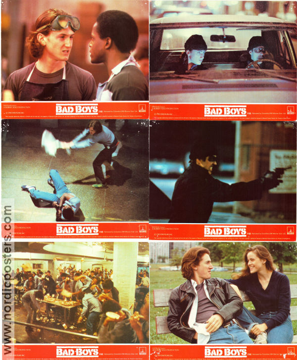 Bad Boys 1983 lobby card set Sean Penn Reni Santoni Jim Moody Rick Rosenthal Gangs