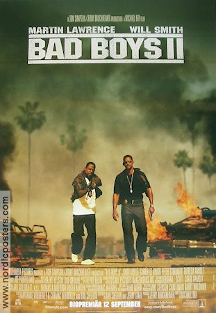Bad Boys II 2003 movie poster Martin Lawrence Will Smith Gabrielle Union Michael Bay Police and thieves