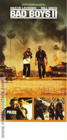 Bad Boys II 2003 movie poster Martin Lawrence Will Smith Gabrielle Union Michael Bay Police and thieves
