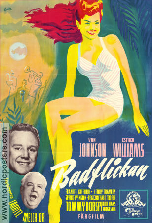 Badflickan 1945 poster Esther Williams Van Johnson Frances Gifford Richard Thorpe Musikaler