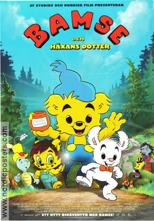 Bamse och häxans dotter 2016 movie poster Dennis Storhöi Bamse Christian Ryltenius Animation