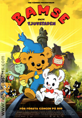 Bamse och tjuvstaden 2015 movie poster Bamse Christian Ryltenius Animation From comics From TV