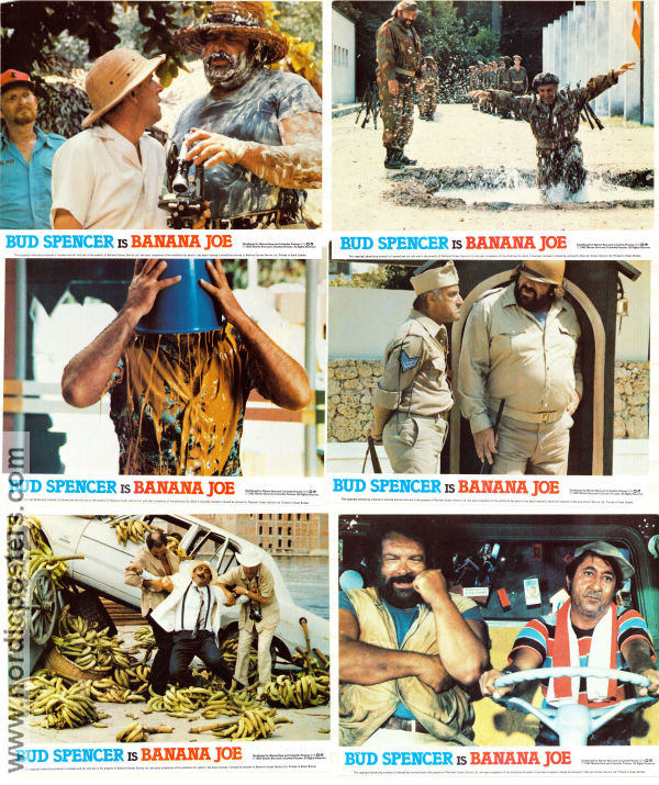 Banana Joe 1982 lobby card set Bud Spencer Marina Langner Mario Scarpetta Steno