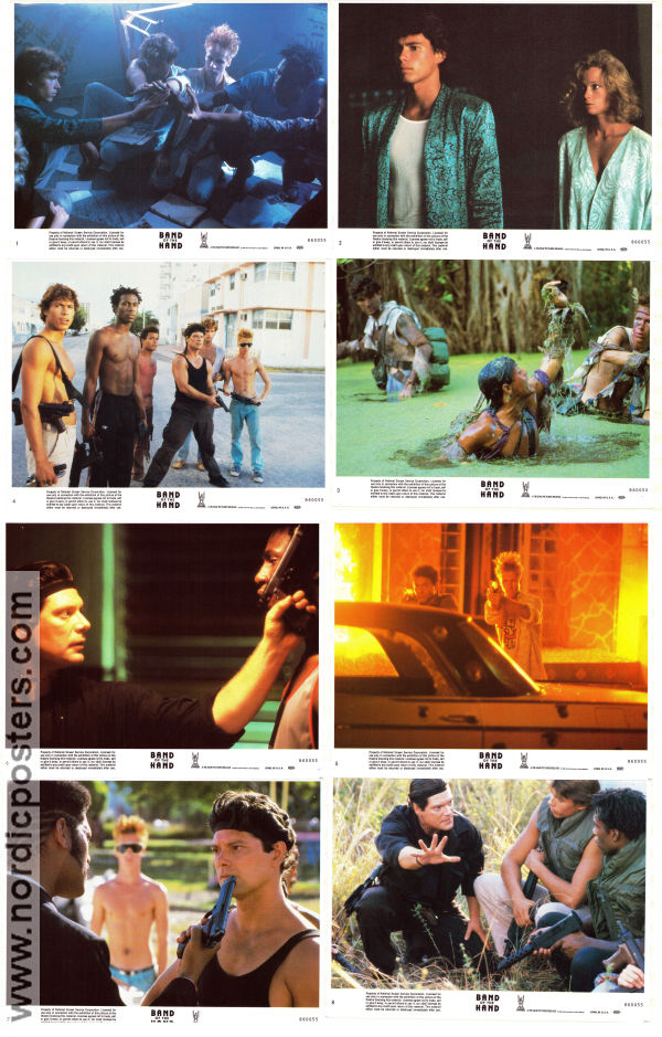 Band of the Hand 1986 lobby card set Stephen Lang James Remar Michael Carmine Paul Michael Glaser Gangs