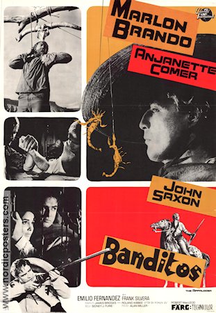 The Appaloosa 1966 movie poster Marlon Brando Anjanette Comer John Saxon Sidney J Furie