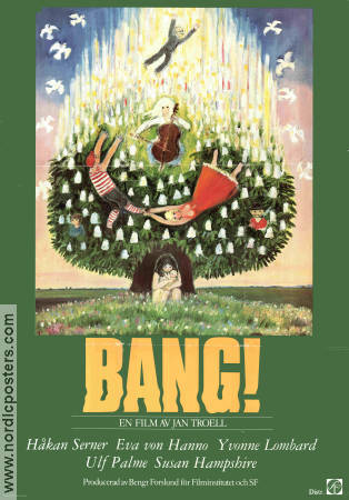 Bang! 1977 poster Alf Hellberg Håkan Serner Susan Hampshire Jan Troell Konstaffischer