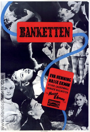 Banketten 1948 movie poster Eva Henning Ernst Eklund Elsa Carlsson Sture Lagerwall Hasse Ekman