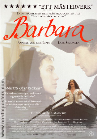 Barbara 1997 poster Anneke von der Lippe Lars Simonsen Trond Hövik Helene Egelund Nils Malmros Danmark Norge Skepp och båtar