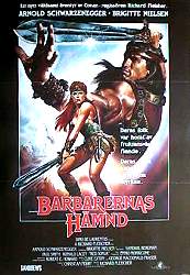 Red Sonja 1985 movie poster Arnold Schwarzenegger Brigitte Nielsen Find more: Conan