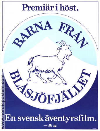 Barna från Blåsjöfjället 1980 poster Anders Edvinsson Carina Linder Jonas Sima Affischkonstnär: Cecilia Torudd