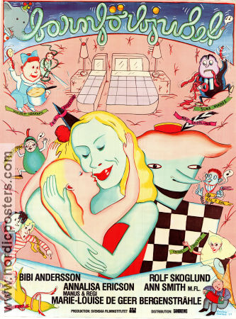 Barnförbjudet 1979 movie poster Bibi Andersson Philip Backström Mariella Ballardini Sune Mangs Kal P Dal Grynet Molvig Marie-Louise DeGeer Bergenstråhle Poster artwork: Kristina Elander Kids Artistic posters