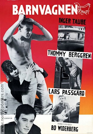 Barnvagnen 1963 movie poster Thommy Berggren Inger Taube Lars Passgård Bo Widerberg