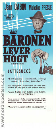 Le baron de l´écluse 1960 movie poster Jean Gabin Micheline Presle Jacques Castelot Jean Delannoy