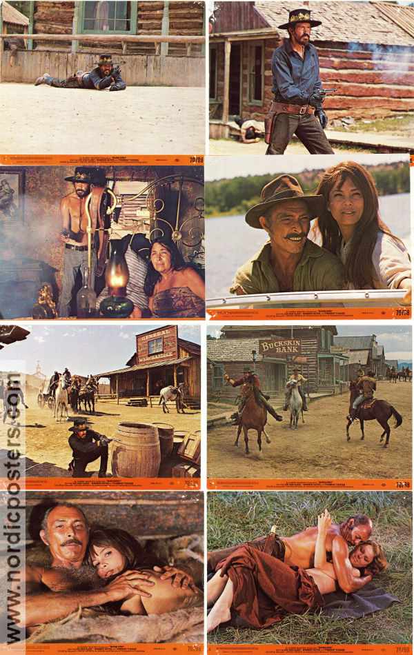 Barquero 1970 lobby card set Lee Van Cleef Mariette Hartley Kerwin Mathews Gordon Douglas