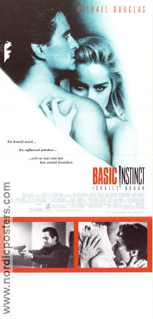 Basic Instinct 1992 poster Michael Douglas Sharon Stone George Dzundza Paul Verhoeven