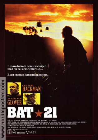 BAT 21 1988 movie poster Gene Hackman Danny Glover Peter Markle